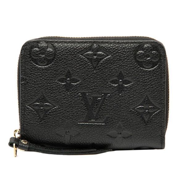 Louis Vuitton Monogram Empreinte Zippy Coin Purse M60574 Noir Black Leather - Picture 1 of 6